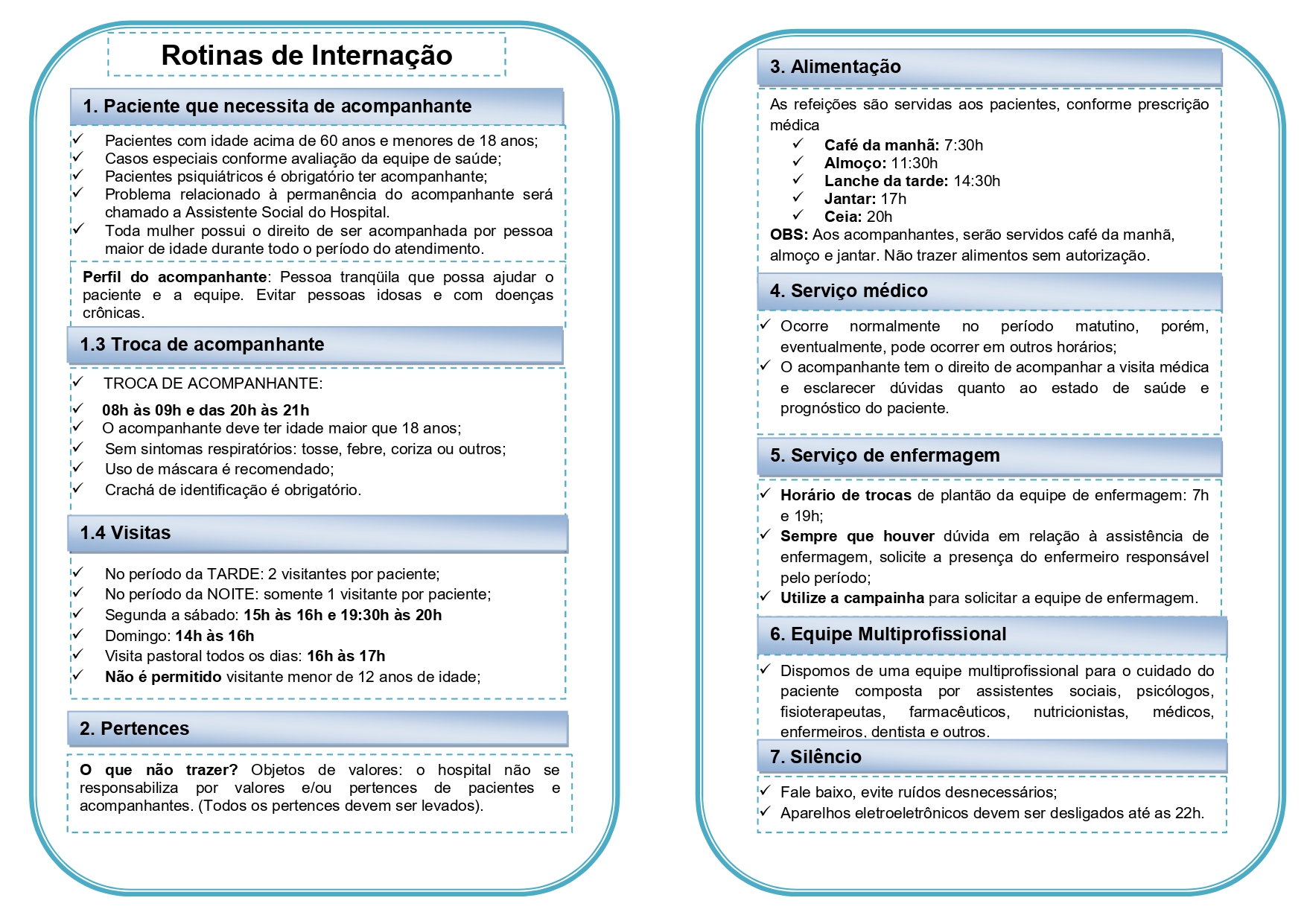 orientações